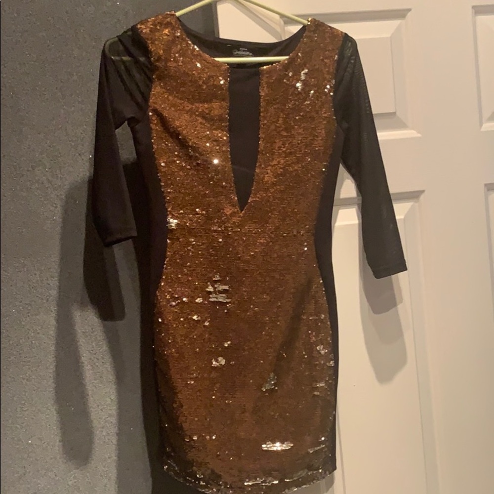Bebe affliction sequin dress